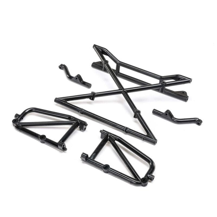 LOS230127 Shock Tower, Rear Body & Center Brace: 1/10 Baja Rey 2.0