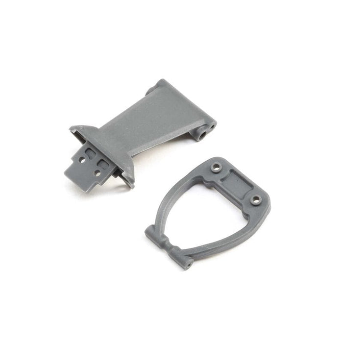 LOS231040 Front Bumper Skid Plate&Support Gray Rock Rey