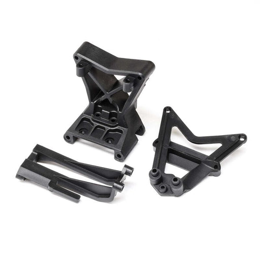 LOS231099 Front Upper Arm/Shock Mount & ESC Mount: RZR Rey