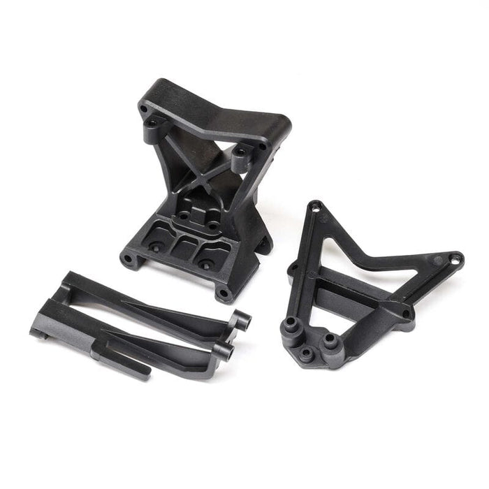 LOS231099 Front Upper Arm/Shock Mount & ESC Mount: RZR Rey