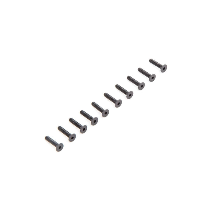 LOS235010 Flat Head Screws M2.5 x 12mm (10)
