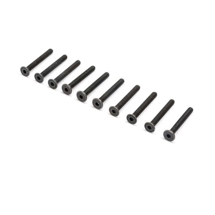 LOS235037 Flat Head Screws M2.5 x 20mm (10)