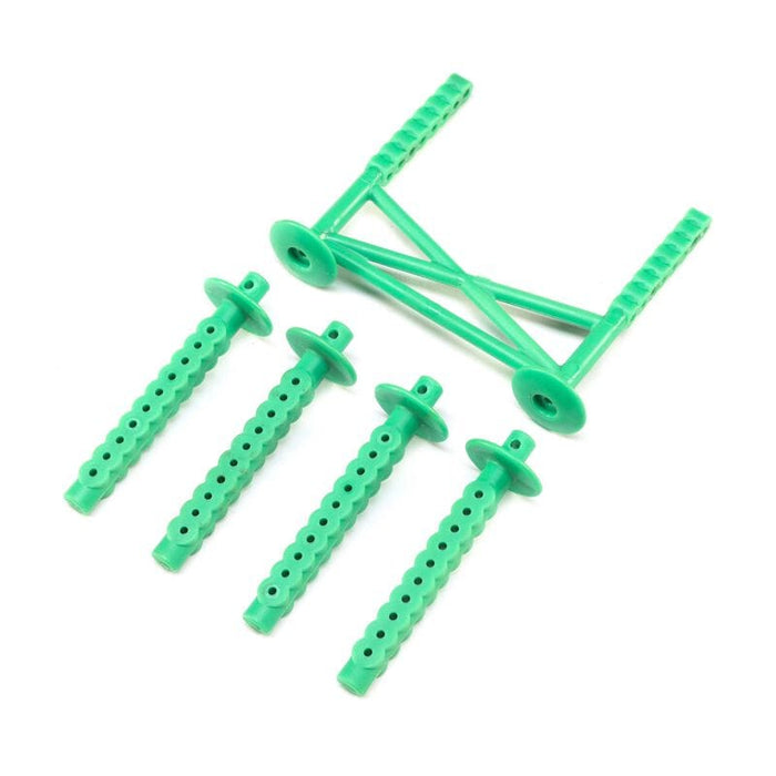 LOS241045 Rear Body Support and Body Posts, Green: LMT
