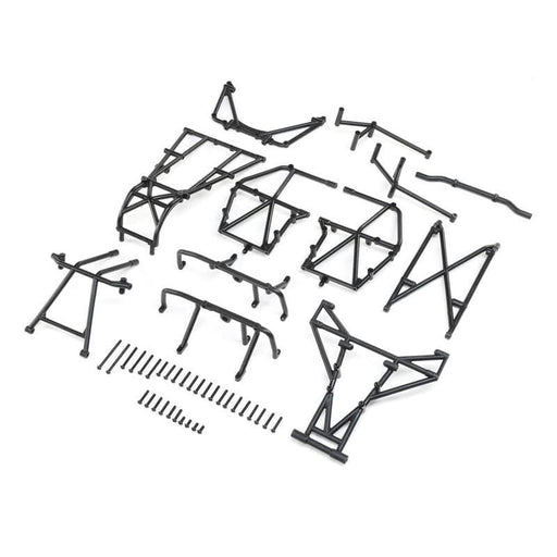 LOS241054 Cage Set Complete, Black: LMT Mega