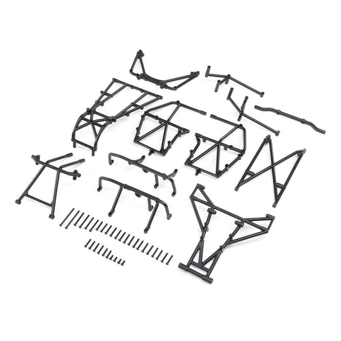 LOS241054 Cage Set Complete, Black: LMT Mega