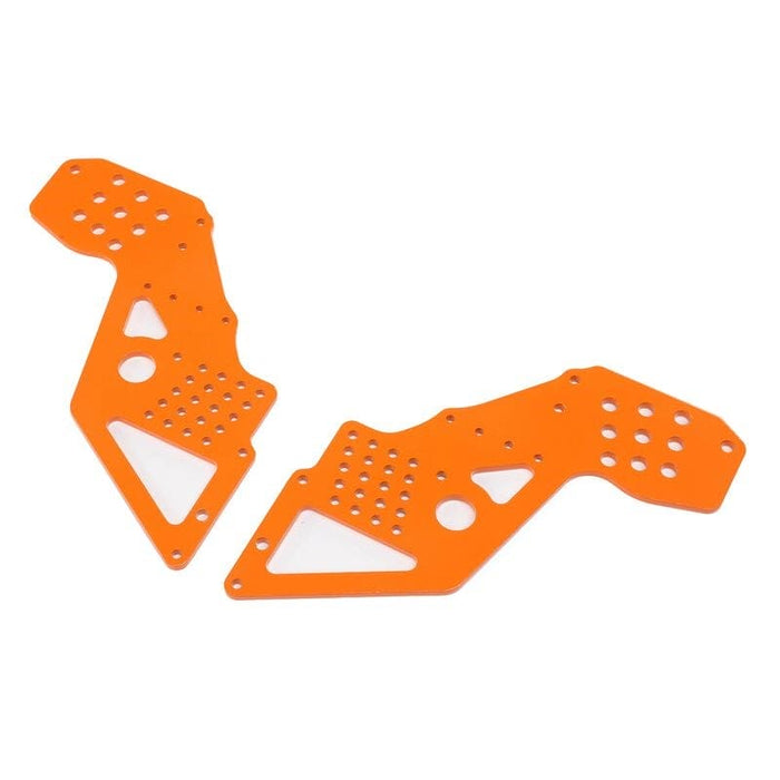 LOS241062 Front Chassis Plate, Orange (2): LMT Mega BH