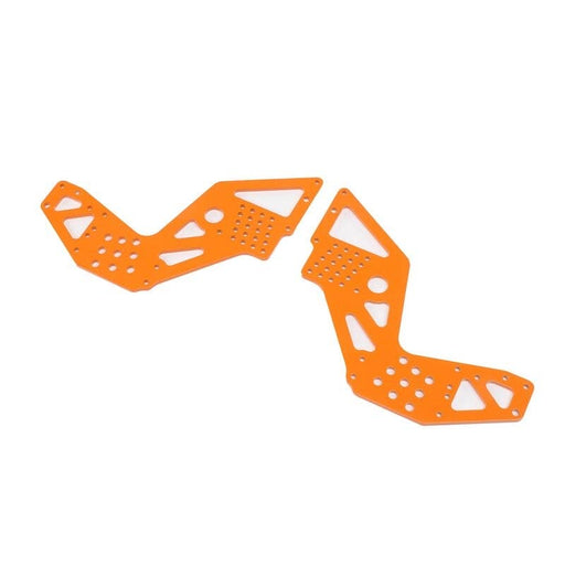 LOS241063 Rear Chassis Plates, Orange (2): LMT Mega BH