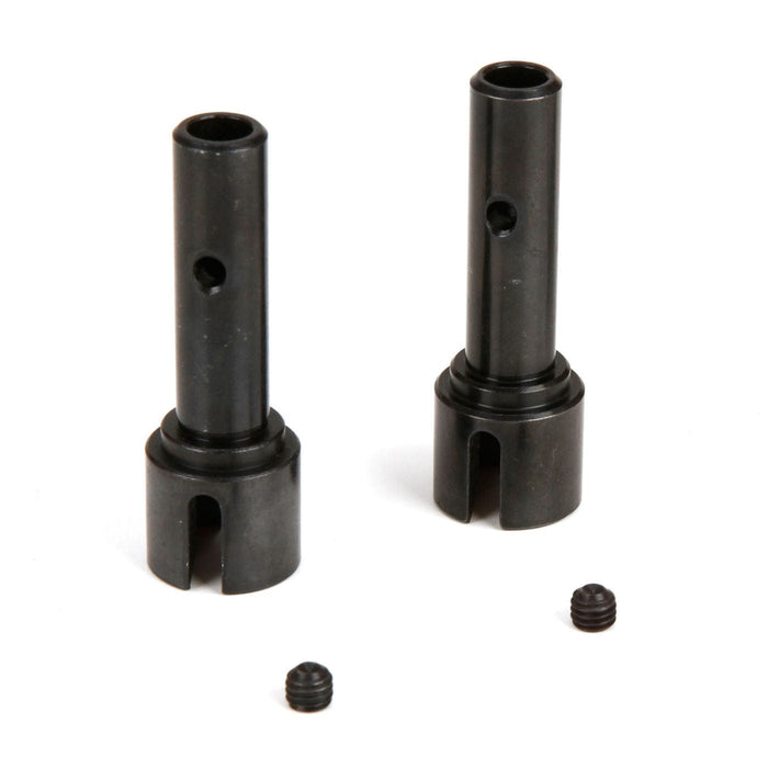 LOS252011 Front/Rear Stub Axle (2): 1:5 4wd DB XL