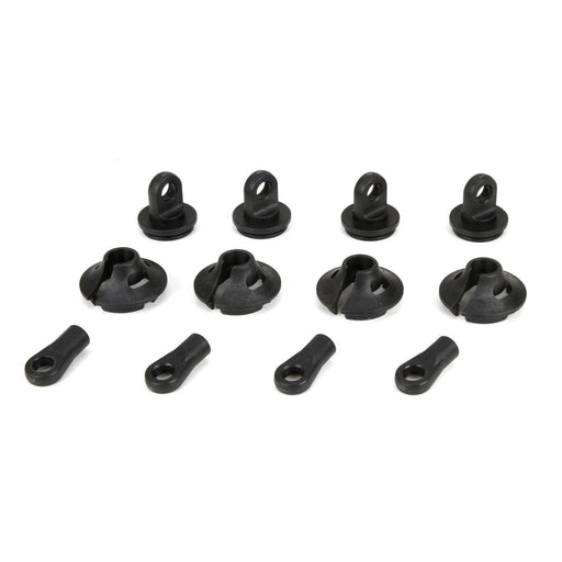LOS253006 Spring Cups/Clips/Shock Ends (2): 1:5 4wd DB XL