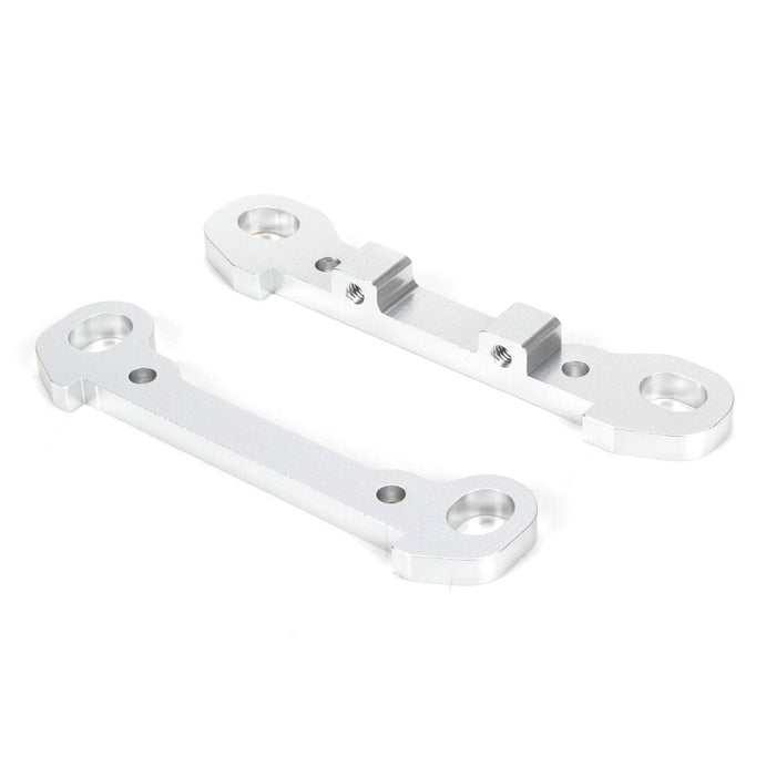 LOS254029 Rear Hinge Pin Braces, Aluminum, Silver(2): MTXL