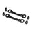 LOS254071 Front Hinge Pin Braces, Black: DBXL 2.0