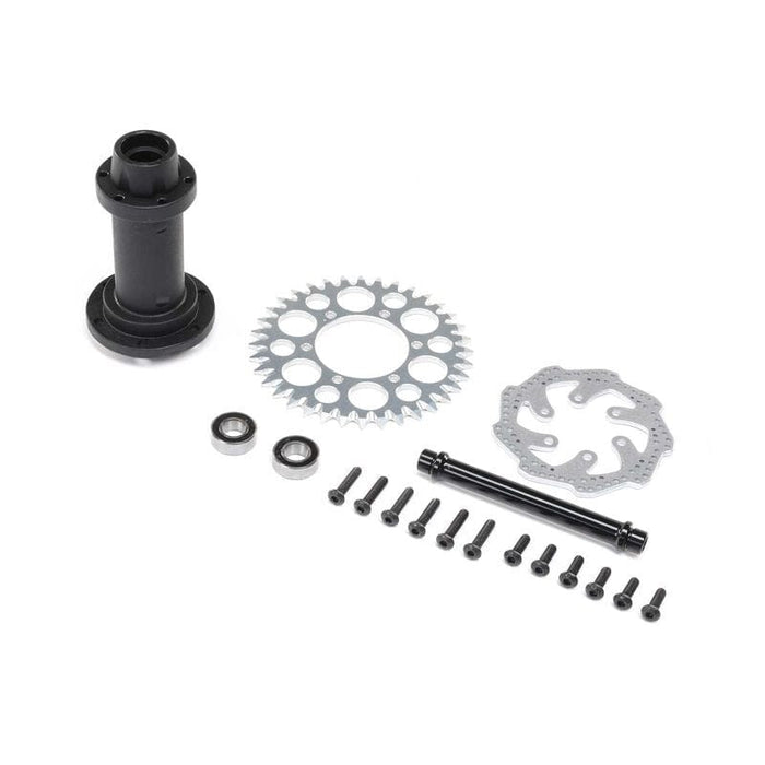 LOS262014 Complete Rear Hub Assembly: Promoto-MX