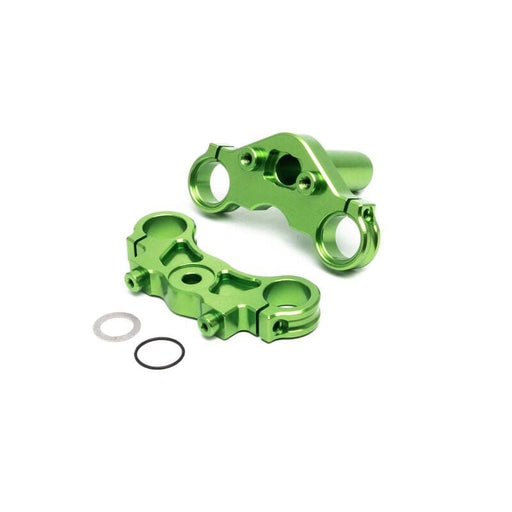 LOS364008 Aluminum Triple Clamp Set, Green: Promoto MX