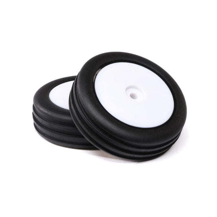 LOS41049 Wide Body Rib, Front, Mounted Tires, White (2): Mini B