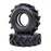 LOS44004 D&D Paddy Tire w/Foam (2): LMT Mega