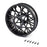 LOS46001 Rear Wheel Set, Black: Promoto-MX
