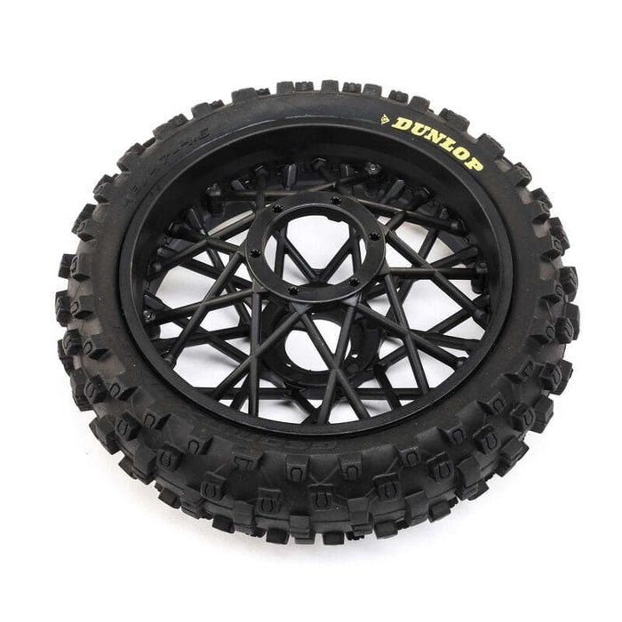LOS46005 Dunlop MX53 Rear Tire Mounted, Black: Promoto-MX