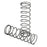 LOSA5461  15MM SPRINGS 3.1" X 4.0 RATE, GREY