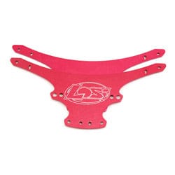 LOSB1400R Chassis Plate Set, Anodized Aluminum, Red: MRC