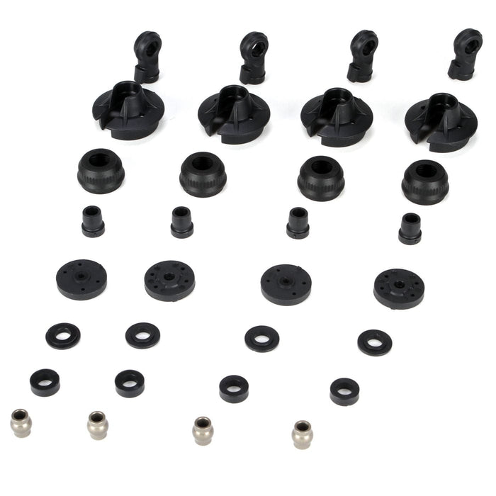 LOSB2855 Shock Plastics & Balls (4): 5IVE-T, MINI WRC