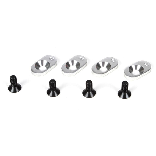LOSB5801 EngineMntInserts&Screws,19T(4): 5IVE-T, MINI WRC
