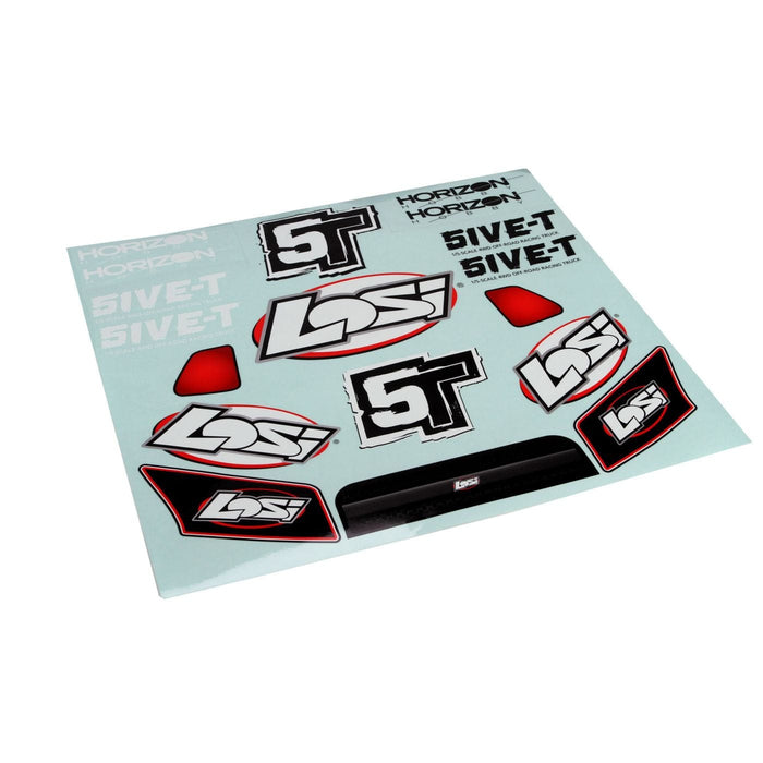 LOSB8220 Grill, Lights & Logo Sticker Sheet: 5IVE-T