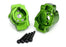 TRA8256G Traxxas Portal drive axle mount, rear, 6061-T6 aluminum (green-anodized) (left and right)/ 2.5x16 CS (4)
