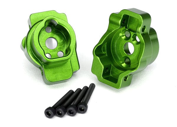 TRA8256G Traxxas Portal drive axle mount, rear, 6061-T6 aluminum (green-anodized) (left and right)/ 2.5x16 CS (4)