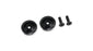 HRAAON40U01 Large Wing Button, Aluminum, Black (2): 1/8 ARRMA BLX