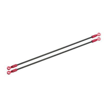 MHE130X107 Carbon Tail Boom Support Set, Red: Blade 130X