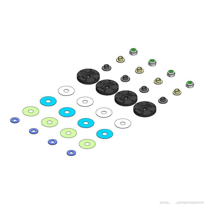 MIP23400 Bypass1 Hi-Flow Pistons, 6-Hole x 1.3mm, 1/8th Kit