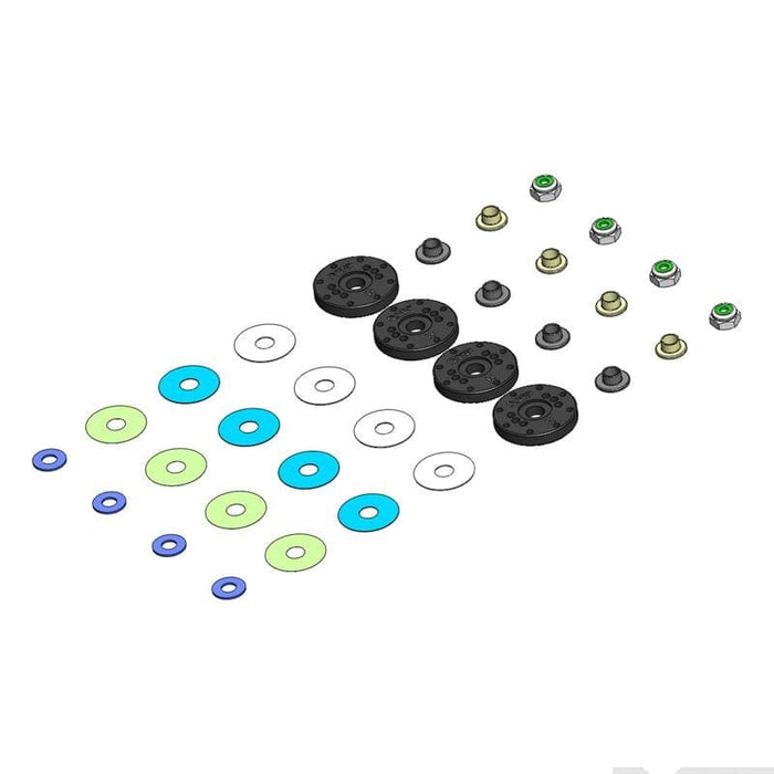 MIP23410 Bypass1 Hi-Flow Pistons, 8-Hole x 1.2mm, 1/8th Kit