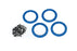 TRA8168X Traxxas Beadlock rings, blue (2.2') (aluminum) (4)/ 2x10 CS (48)