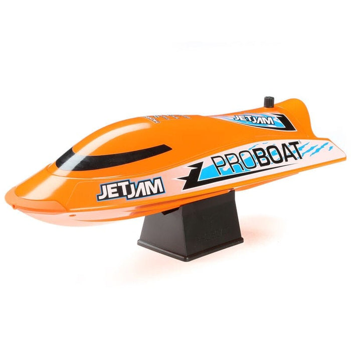 PRB08031V2T1 Jet Jam V2 12" Self-Righting Pool Racer Brushed RTR, Orange (Extra battery DYNB0110)