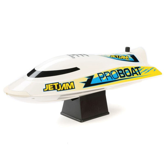 PRB08031V2T2 Jet Jam V2 12" Self-Righting Pool Racer Brushed RTR, White (For Extra battery order part number DYNB0110)*