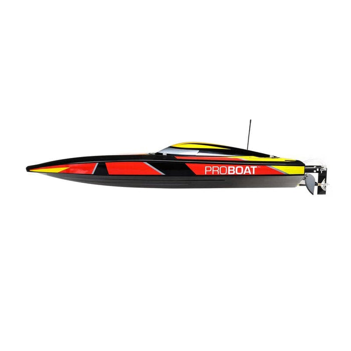 PRB08032V2T1 Sonicwake 36" Self-Righting Brushless Deep-V RTR, Black YOU will need this part #SPMX50003S100H5(two 3s lipo)and #SPMXC2000   to run this Boat