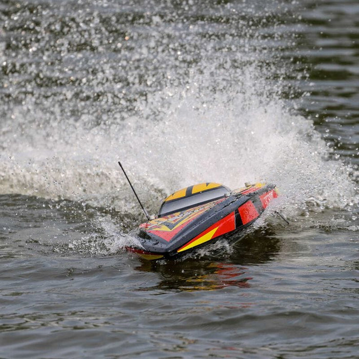 PRB08032V2T1 Sonicwake 36" Self-Righting Brushless Deep-V RTR, Black ***YOU will need this part #SPMX50003S100H5(two 3s lipo)and #SPMXC2000   to run this Boat