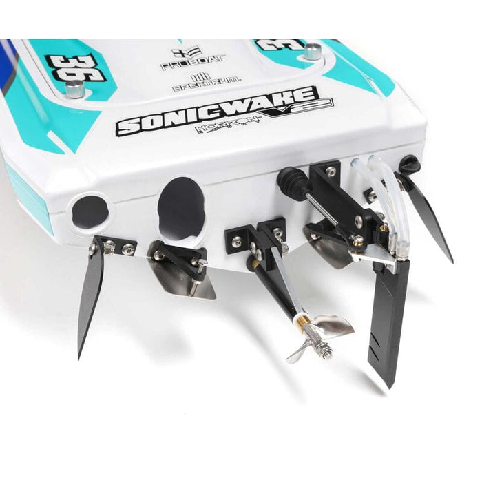 PRB08032V2T2 Sonicwake 36" Self-Righting Brushless Deep-V RTR, White   ***YOU will need this part #SPMX50003S100H5(x2)and #SPMXC2000 to run this Boat