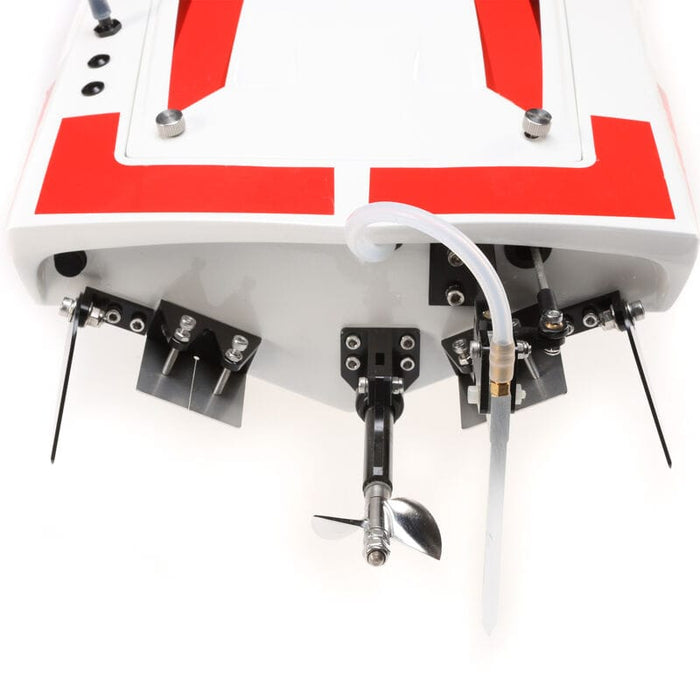PRB08037T2 Impulse 32" Brushless Deep-V RTR with Smart, White/Red ***YOU will need this part #SPMX50003S100H5(two 3s lipo)and #SPMXC2000   to run this Boat