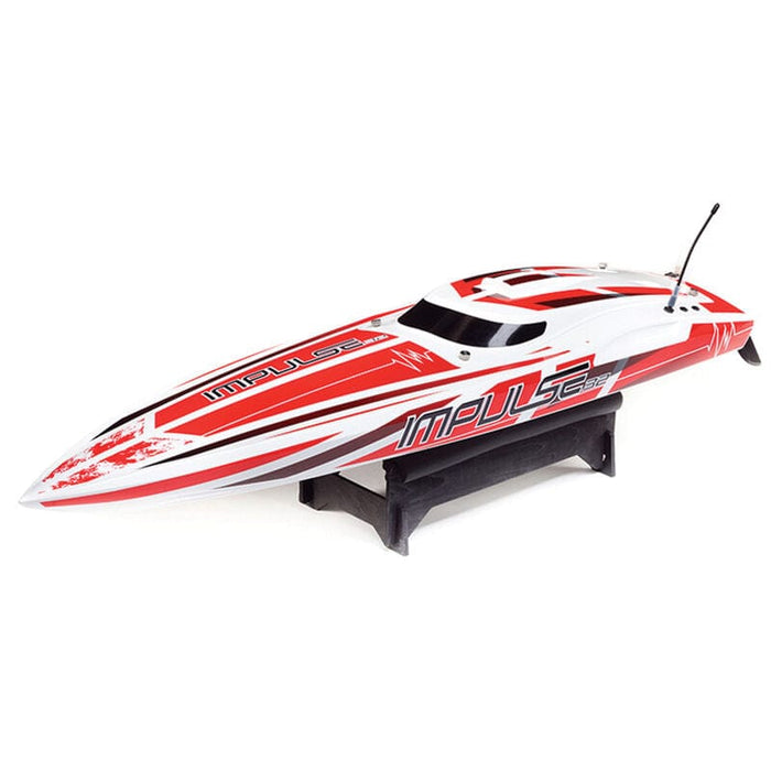 PRB08037T2 Impulse 32" Brushless Deep-V RTR with Smart, White/Red ***YOU will need this part #SPMX50003S100H5(two 3s lipo)and #SPMXC2000   to run this Boat