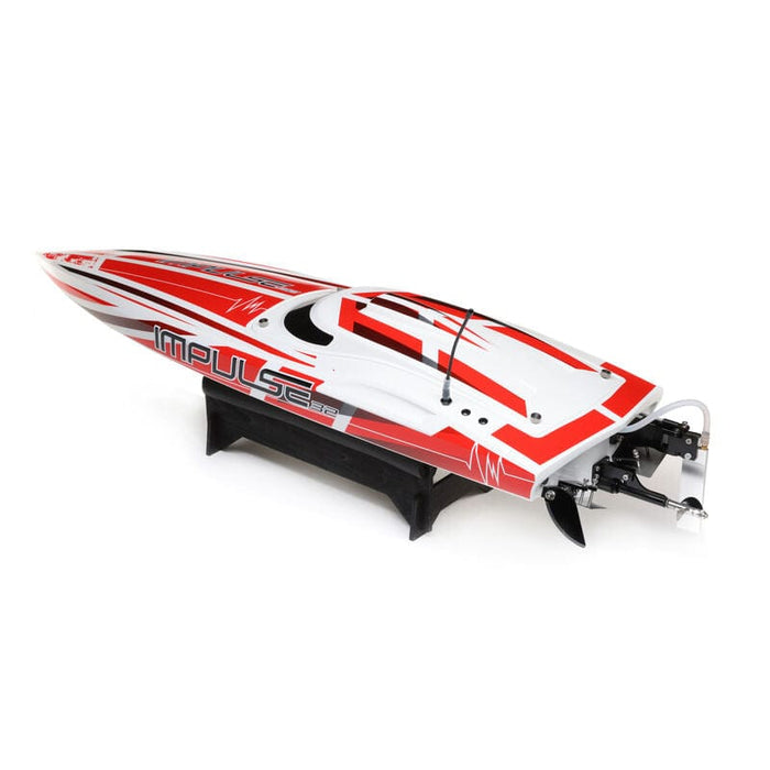 PRB08037T2 Impulse 32" Brushless Deep-V RTR with Smart, White/Red ***YOU will need this part #SPMX50003S100H5(two 3s lipo)and #SPMXC2000   to run this Boat