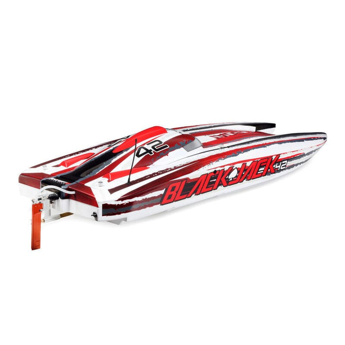 PRB08043T2  ProBoat Blackjack 42 BL 8s SMART RTR(White)**** YOU will need this part #SPMX50004S100H5 (X2) & SPMXC2060 to run this BOAT