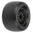 PRO1011614 	Pro-Line Prime 2.8" (Traxxas Style Bead) Street Tires Mounted on F-11 Black Wheels (2) for JATO, Nitro Stampede/Rustler Rear