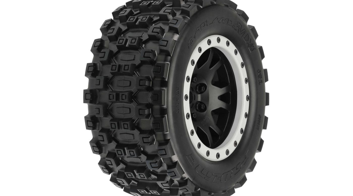 PROLINE BADLANDS MX43 &アルミホイール セットX-MAXX PRO1013113 Badlands MX43 Pro-Loc Mnt Impulse Blk,Grey(2): X MAXX