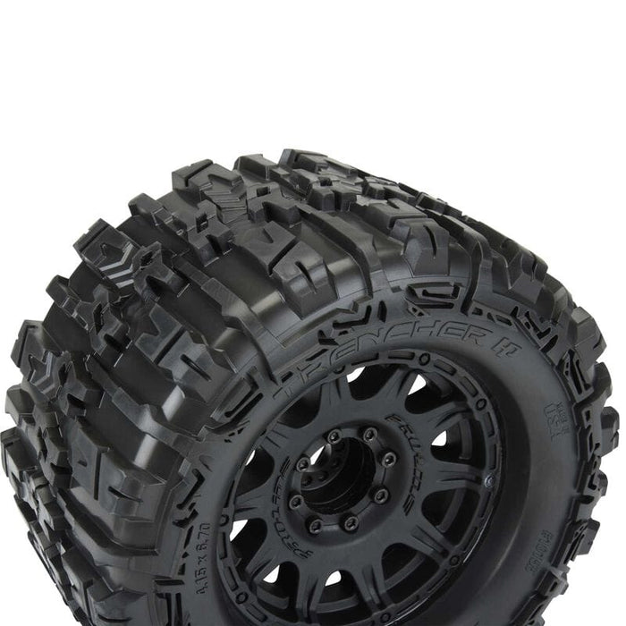 PRO1015510 Trencher HP 3.8" Belted MT Tires, Raid Black Mounted 8x32 17mm Hex (2)