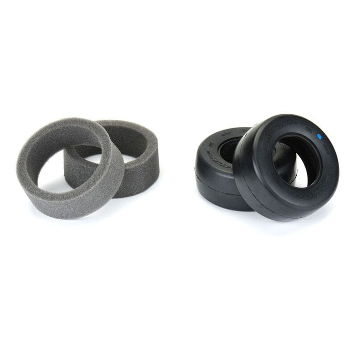 PRO1017003 1/10 Reaction HP Ultra Blue Rear 2.2"/3.0" Drag Tires (2)