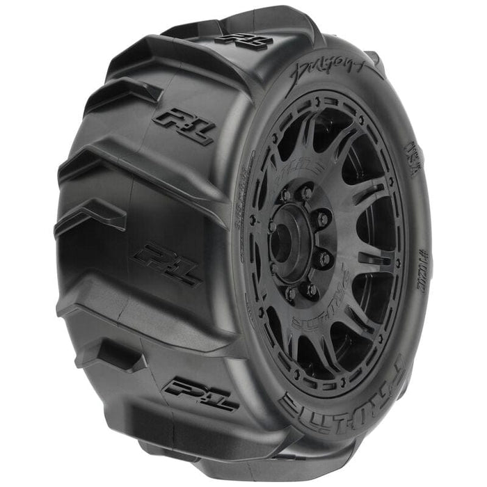 PRO1020210 1/6 Dumont Sand/Snow Tires F/R 5.7" Tires MTD 24mm Black Raid (2)