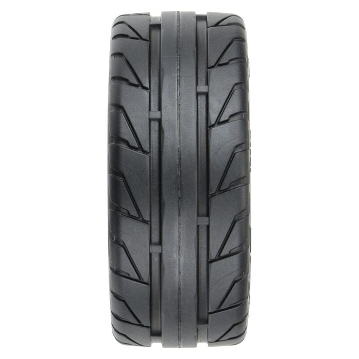 PRO1020410 1/8 Victory S3 Front/Rear 35/85 2.4" Belted Mounted Tires, 14mm Gray: Vendetta