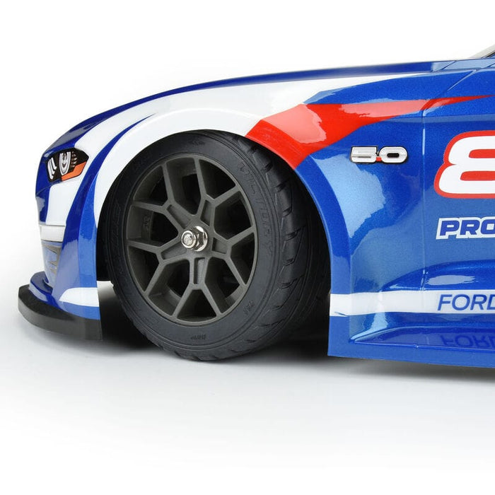 PRO1020410 1/8 Victory S3 Front/Rear 35/85 2.4" Belted Mounted Tires, 14mm Gray: Vendetta