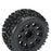 PRO117810 Badlands 3.8" All Terrain MT Tires, Raid Black Mounted 8x32 17mm Hex (2)